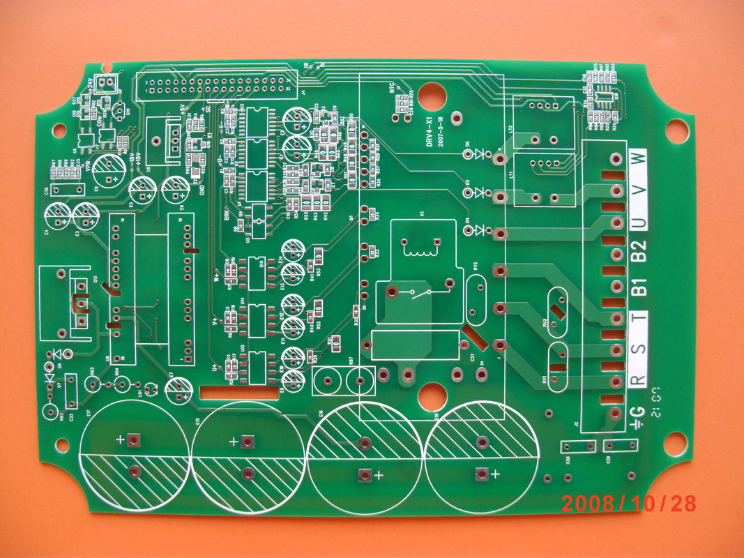 2 Katmanlı Çift Taraflı PCB Yeşil Peçeteye Dirençli Renkli Alev Geriletici