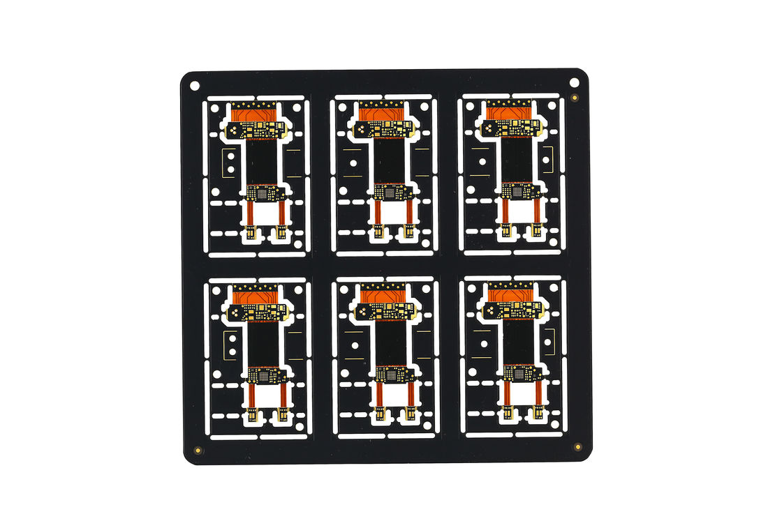 Enig Tedavisi Çok Katmanlı Fleksif Pcb Sert Fleksif 0.5-10Mm Eğim Yarıçapı Fr4/Polyimide/Pet