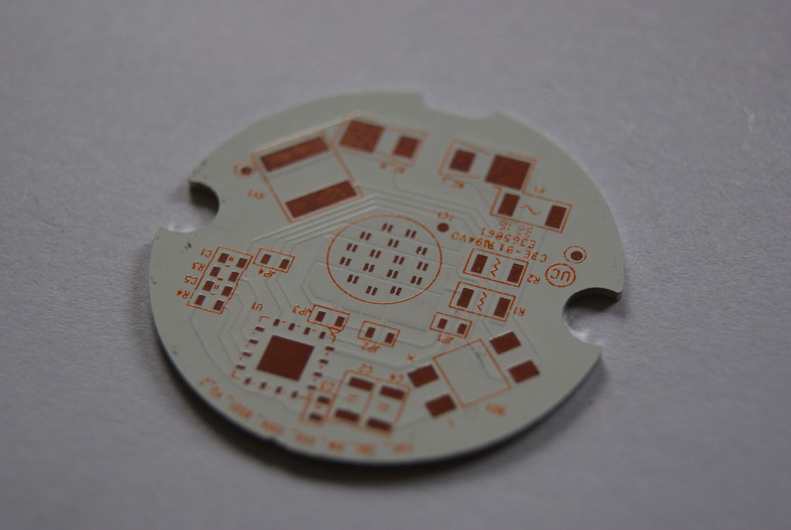 Beyaz Sarı Denizleme Gümüş PCB Temel Tahta 0.5-6.0oz Bakır IMS Devre Tahta