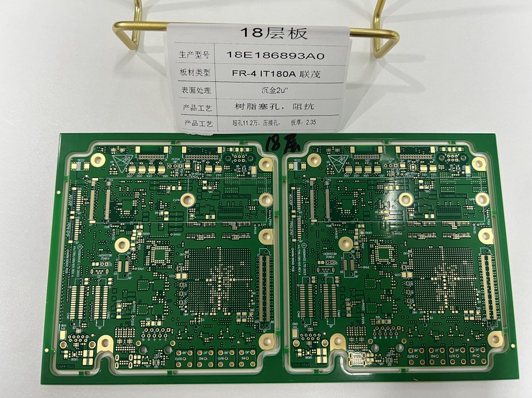 Density Interconnector 6-32L HDI PCB Board 3/3 Mil 0.25mm BGA IT180 ENIG3-8u