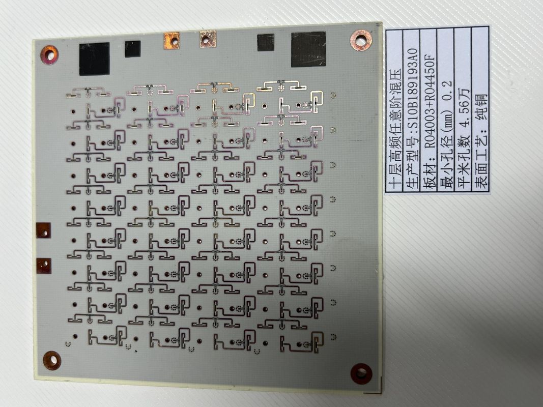 Herhangi bir katman HDI PCB'yi en az 3 millik bir çizgi ile dönüştürün HASL / ENIG Yüzey Bitirme ROGERS + FR4
