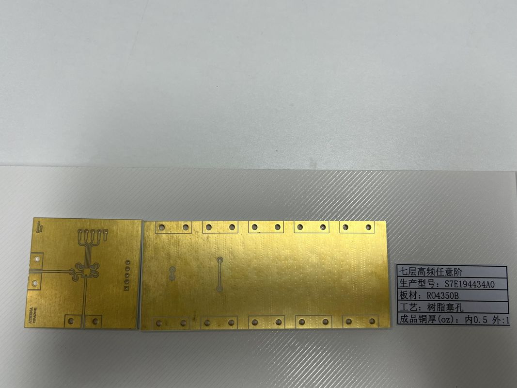 7 Katmanlı Rogers PCB Tablosu ENIG 3U ile