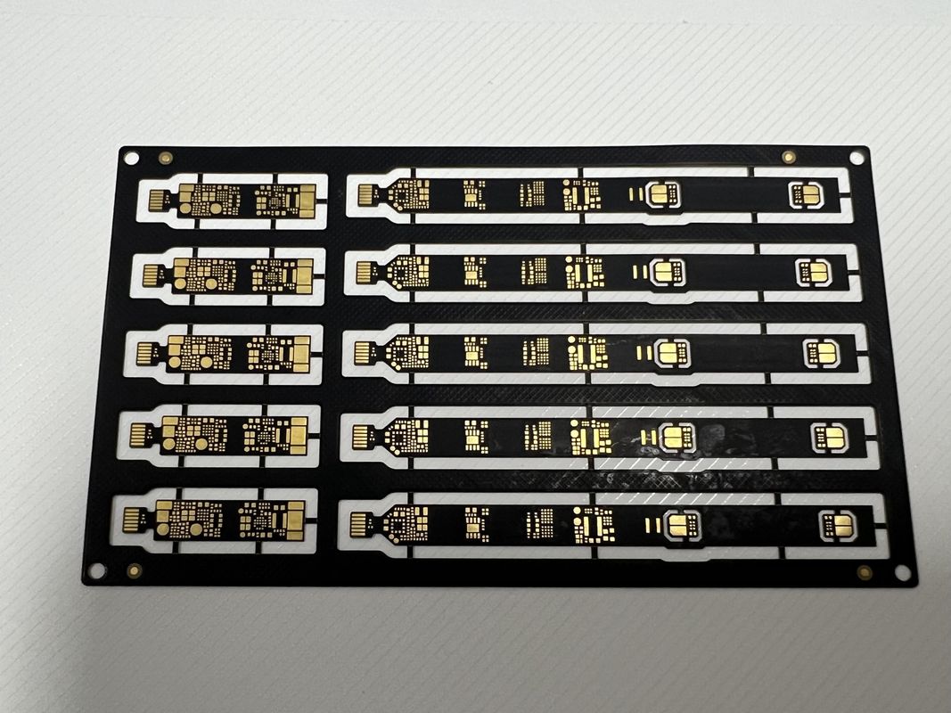 Yerel yoğunluk Sanforized Sıkı Fleksibel PCB Montajı 4 Katman SMD BGA bileşenleri ile 0.1mm iz