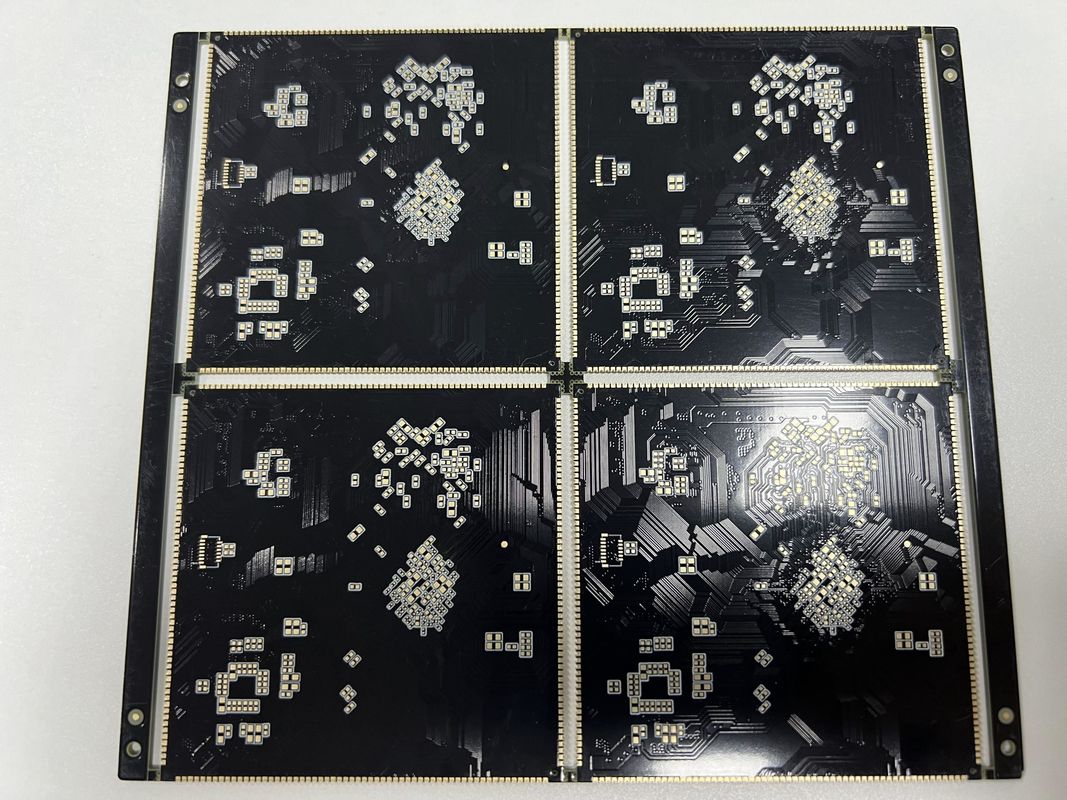Yarı delikli yüksek yoğunluklu HDI PCB tablosu BGA 0.25mm lamba soketi 10 1 açı oranı