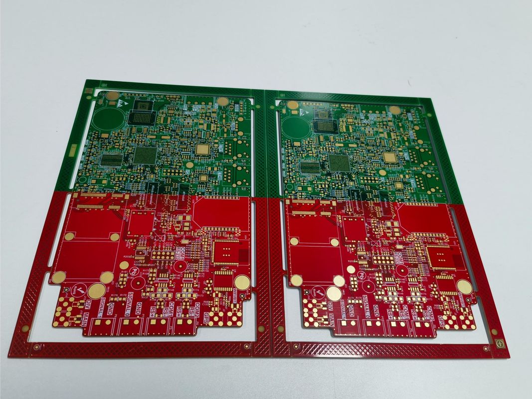Gelişmiş Çok Katmanlı PCB Tablosu Bir PCB Tablosunda 4 Renkli Solder Maskesi