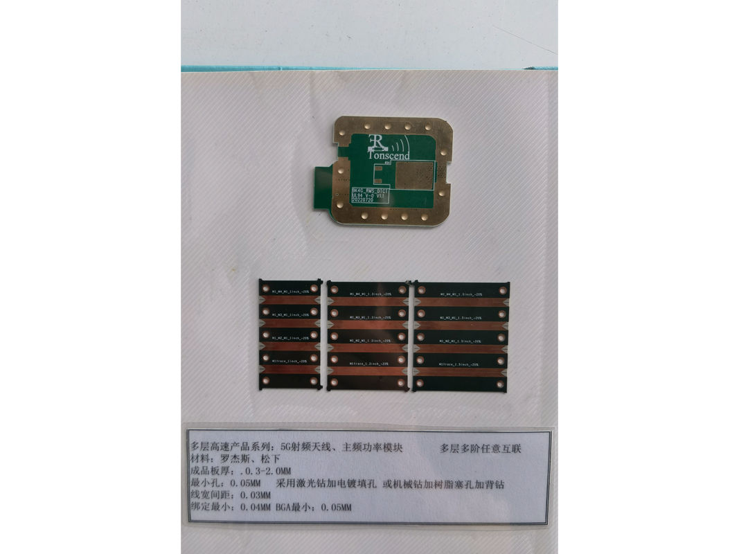 Gelişmiş Elektronik Tasarımlar için Çok Katmanlı Bağlantı Sistemi 3mil Min. Rogers 4330/5880,Panasonic MEGTRON
