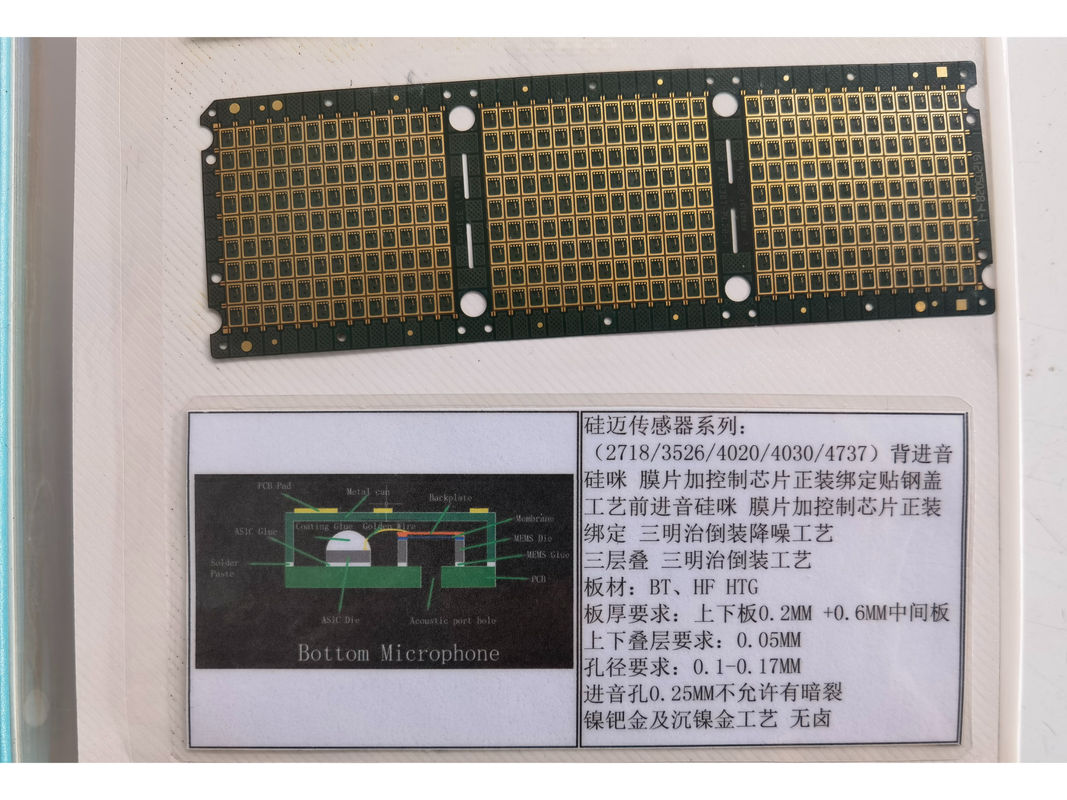 ENIG Yüzey Bitirme IC Substrat PCB IC Devre Tablosu 0.2mm Temel malzeme BT HF HTG