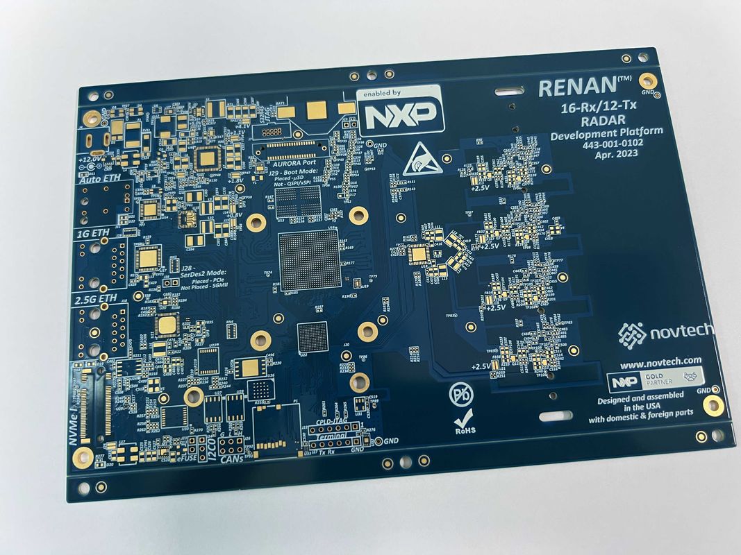 Kör ve gömülü yollarla gelişmiş HDI PCB kartı % 100E-Testing Immersion Surface