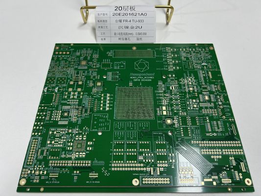 20 Katmanlı PCB Kartı, Çok Gruplu Impedans Kontrolü VIPPO Altında Yapıştır TU-933
