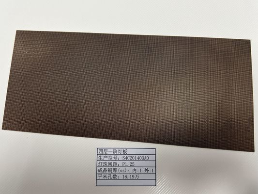 Lamba Soket Destek LED Ekranı HDI Prototip 4L 1+N+1 Quickturn ile Yüksek Nitelikli Bağlantılı PCB Tahta